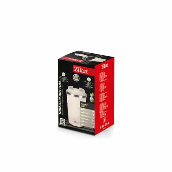 Cana de cafea, termos, interior din inox, capacitate 510ml ZILAN, crem / ZLN 9921 - 221.ro
