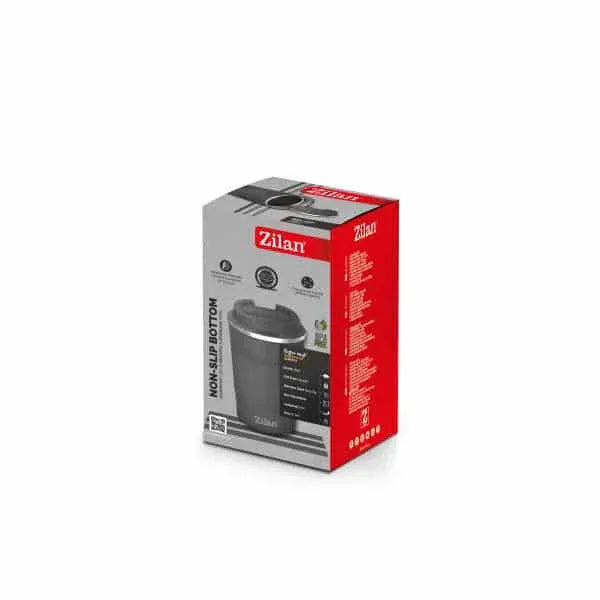 Cana de cafea, termos, interior din inox, capacitate 510ml ZILAN, gri / ZLN 9923 - 221.ro