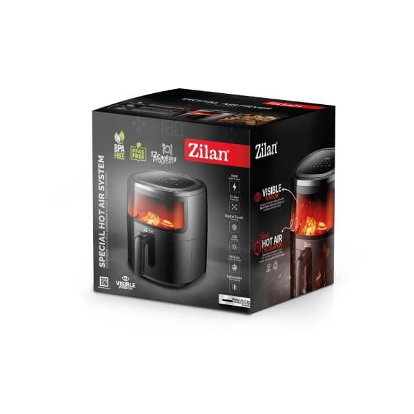 Friteuza Air Fryer ZILAN, putere 1500w, capaitate 5l, negru / ZLN 9983 - 221.ro