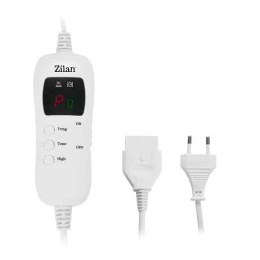 Patura electrica dubla, 180x160cm, 9 trepte de putere, gri ZILAN / ZLN0096 - 221.ro