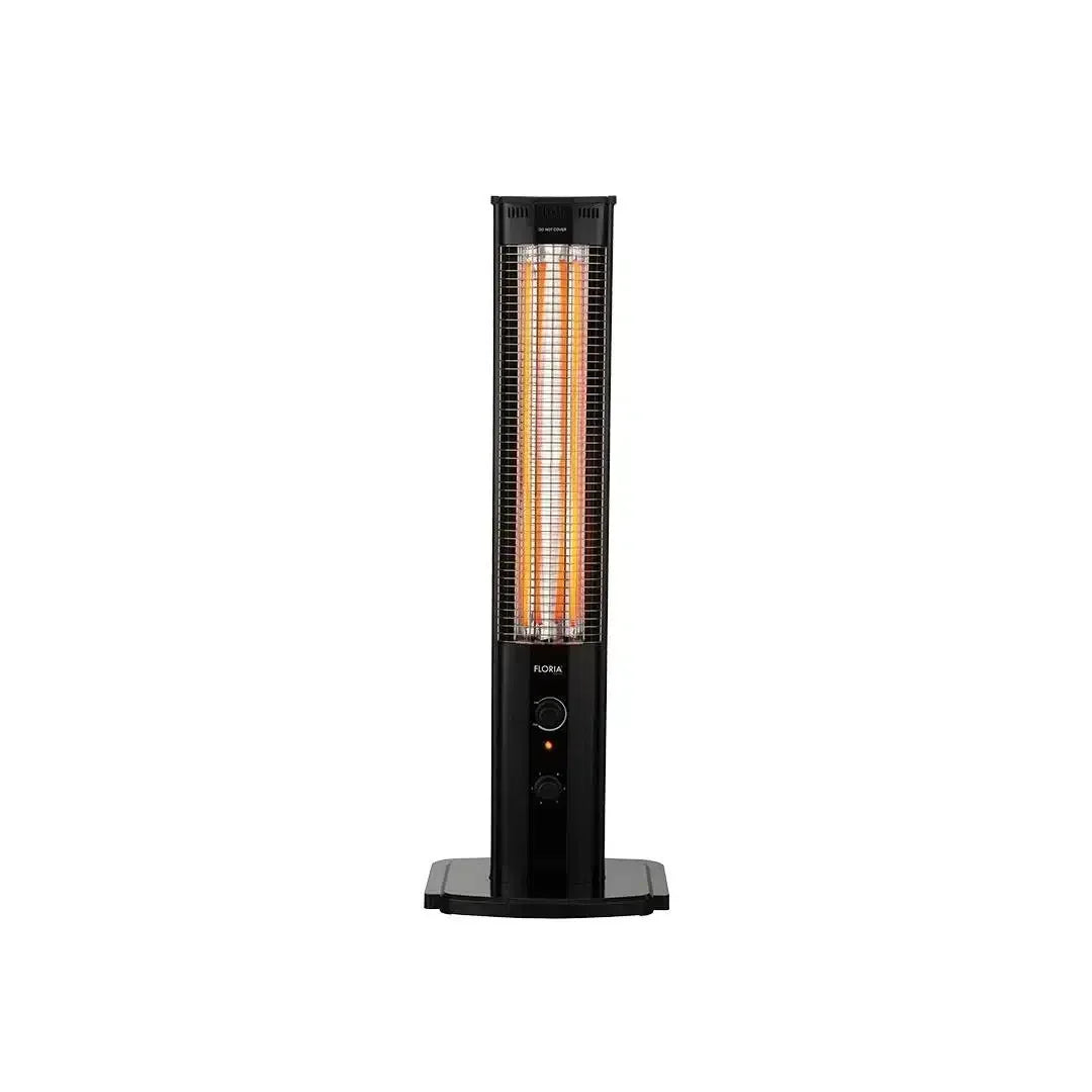 Radiator cu infrarosu vertical, 2 rezistente, putere 2000W, termostat reglabil, siguranta la rasturnare, negru FLORIA / ZLN4031 - 221.ro
