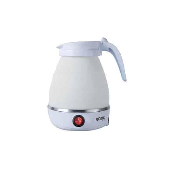 Fierbător pliabil de voiaj, putere 600 W, capacitate 600 ml, protecție la supraîncălzire, bază inox și carcasă din silicon durabil FLORIA / ZLN4116 - 221.ro