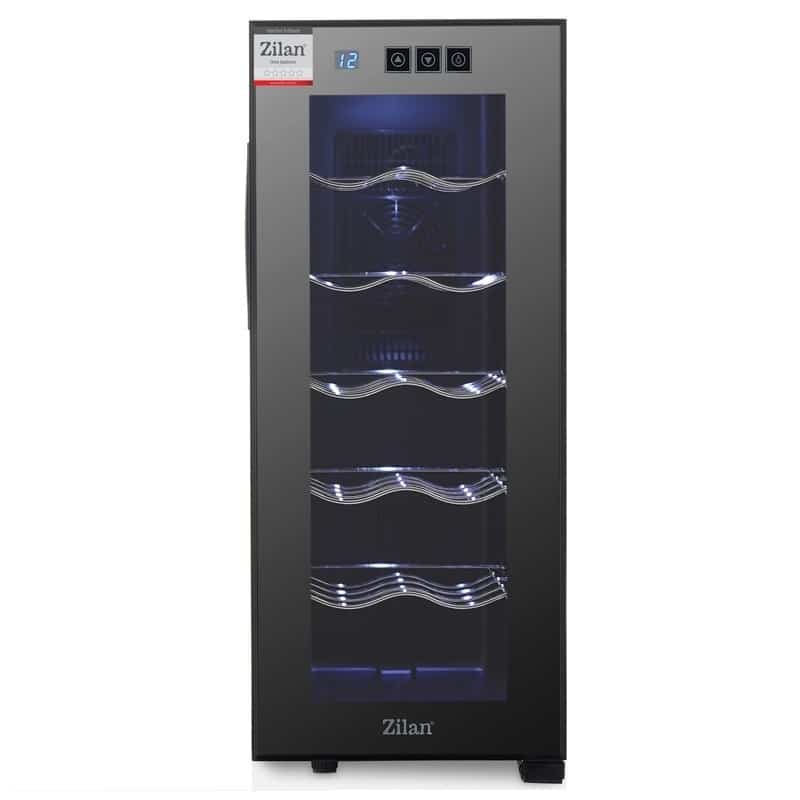 Răcitor de vin, 12 sticle, 33L, touch control, negru ZILAN / ZLN4682