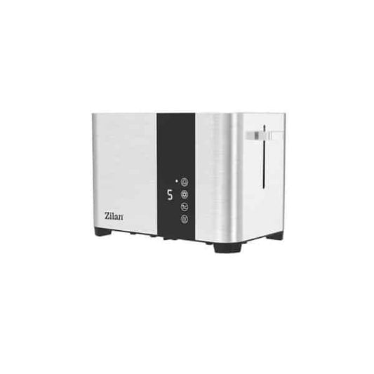 Prajitor digital pentru 2 felii, carcasă din inox, 3 funcții, afișaj LED cu ecran tactil, tavă pentru firimituri, putere 850 W ZILAN / ZLN6334 - 221.ro