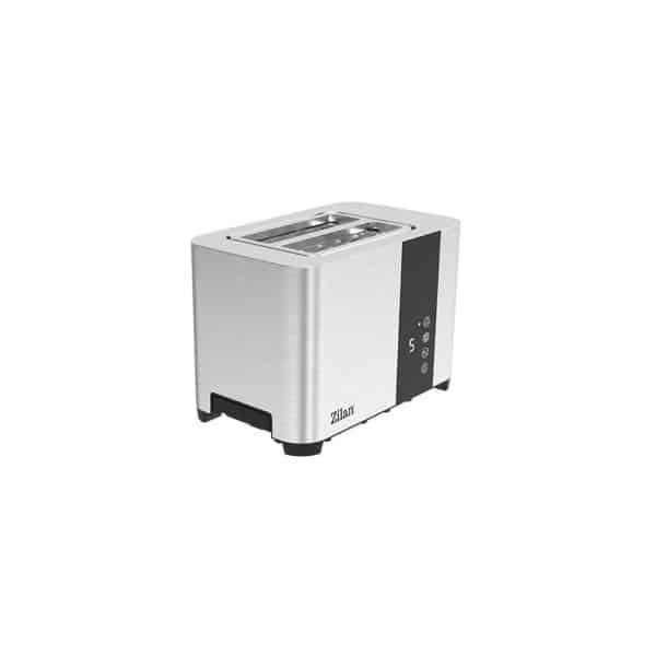 Prajitor digital pentru 2 felii, carcasă din inox, 3 funcții, afișaj LED cu ecran tactil, tavă pentru firimituri, putere 850 W ZILAN / ZLN6334 - 221.ro