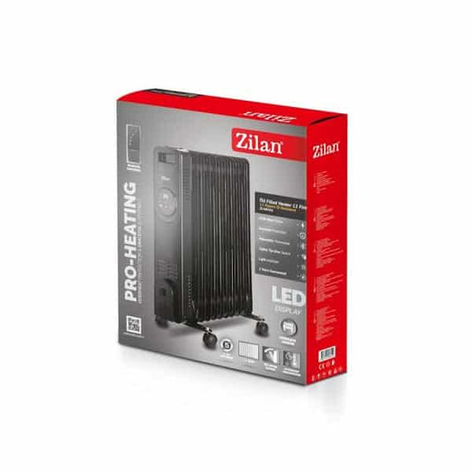 Calorifer electric cu 11 elementi, putere 2500W, termostat reglabil ZILAN / ZLN8436