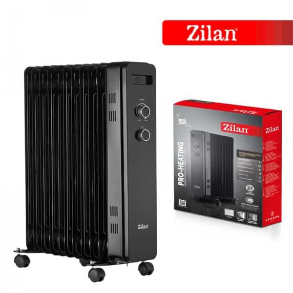 Calorifer electric cu 11 elementi, putere 2500W, termostat reglabil ZILAN / ZLN8450