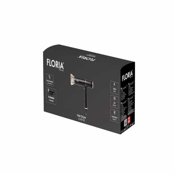 Uscator de par, putere 1200W, 3 trepte de viteza, functie suflare aer rece, FLORIA / ZLN9136 - 221.ro