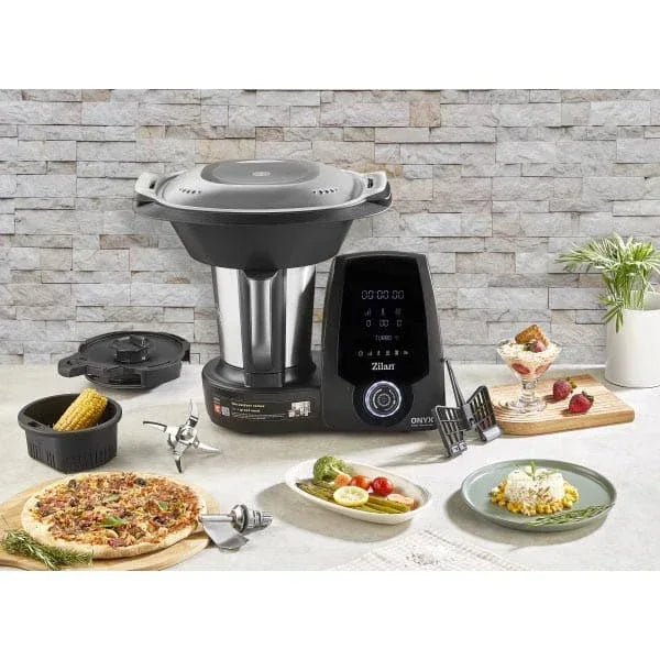 Robot de bucatarie multifunctional thermorobot, putere 1700W, capacitate 3.3L, 30 functii, aplicatie mobil, afisaj digital LED, ZILAN ONYX / ZLN9334 - 221.ro