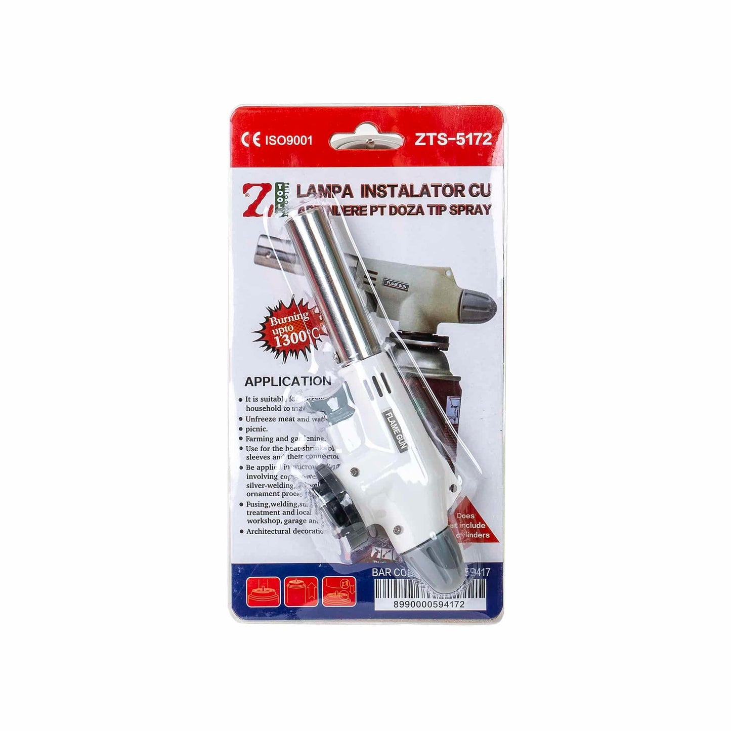 Lampa instalator pentru doza tip spray, alb / 5172 - 221.ro