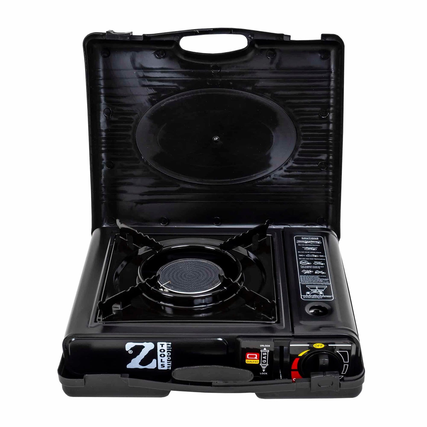 Aragaz camping, Z-TOOLS aprindere automata, dubla alimentare butelie spray sau gaz, flacara antivant / ZTS 5576 - 221.ro
