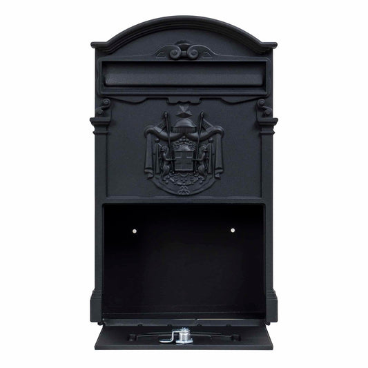Cutie postala metalica pentru exterior, 410x260x90mm, negru / ZTS 5577_N - 221.ro