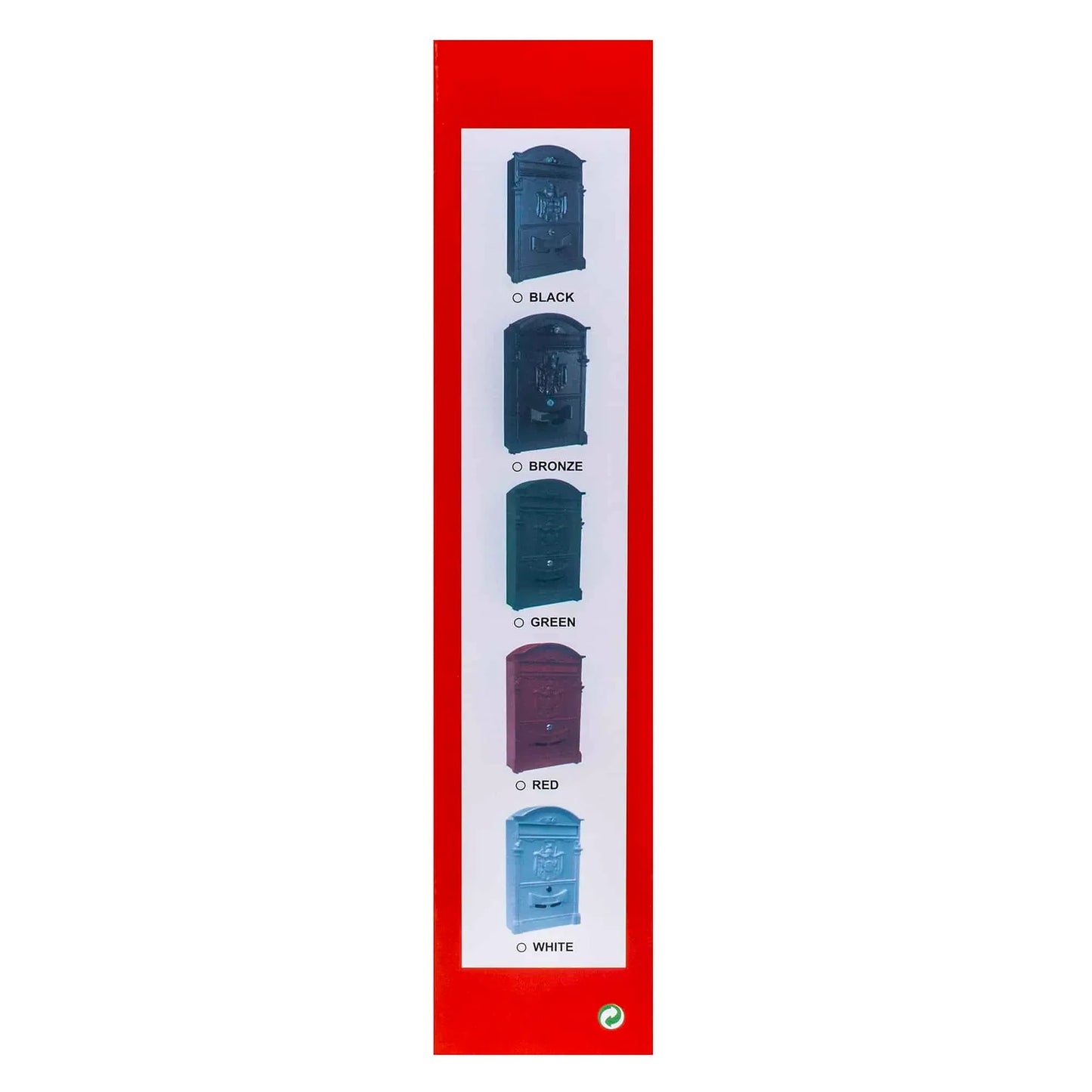 Cutie postala metalica pentru exterior, 410x260x90mm, negru / ZTS 5577_N - 221.ro