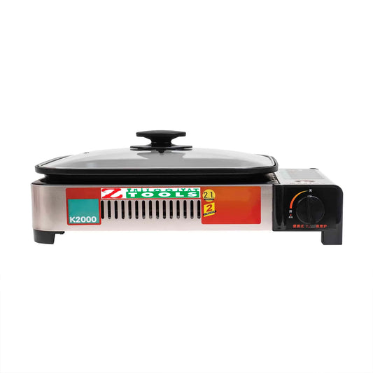 Pachet aragaz camping, tip grill plus capac de sticla, putere 2.1kw + 3 butelii 410ml / ZTS 5616_1 - 221.ro