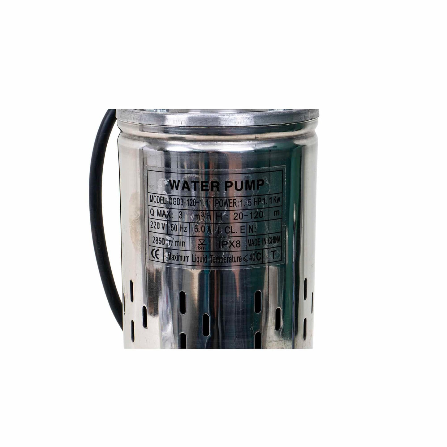 Pompa de apa, QGD3-120-1.1, putere 1.1KW, H maxim 120m Z-TOOLS / ZTS 5711 - 221.ro