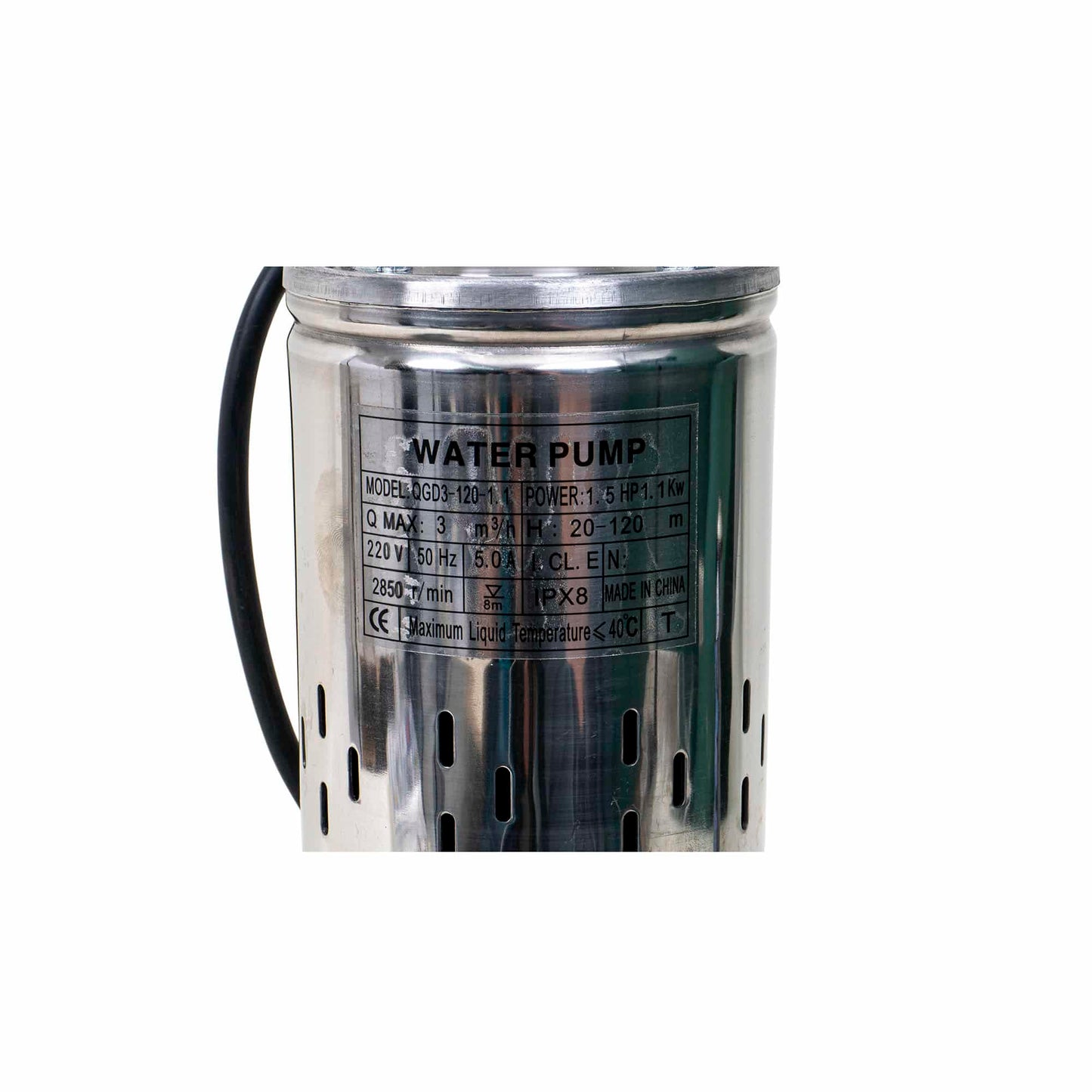 Pompa de apa, QGD3-120-1.1, putere 1.1KW, H maxim 120m Z-TOOLS / ZTS 5711
