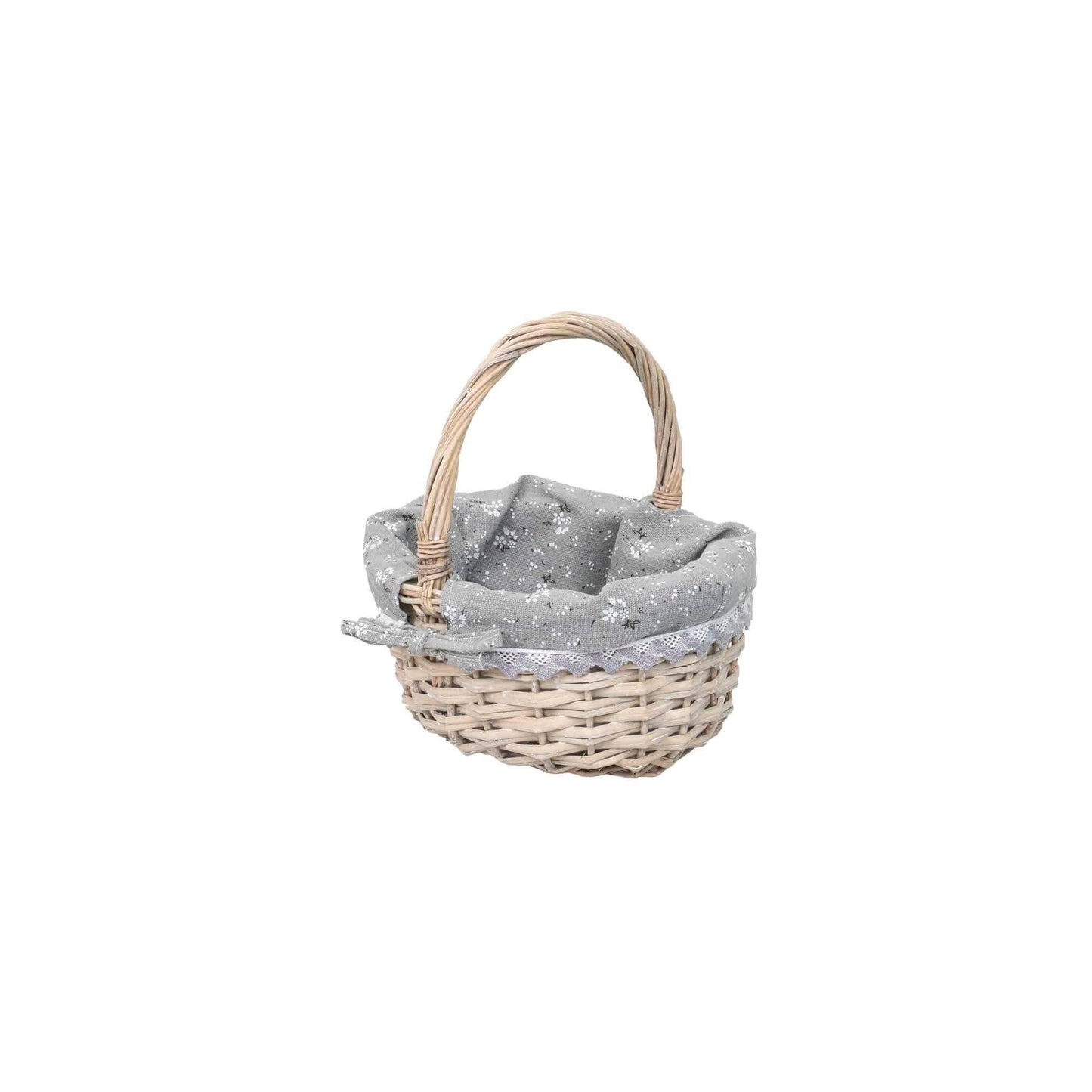 Set 3 cosuri de rachita ovale, gri inchis plus material textil / ZTS 8004 - 221.ro