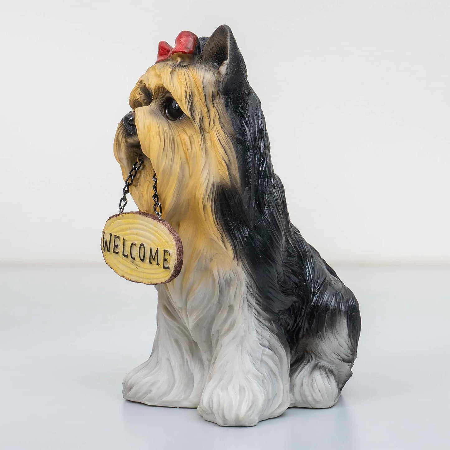 Decoratiune pentru gradina, din rasina, model catel, inaltime 27cm / ZTS 8007