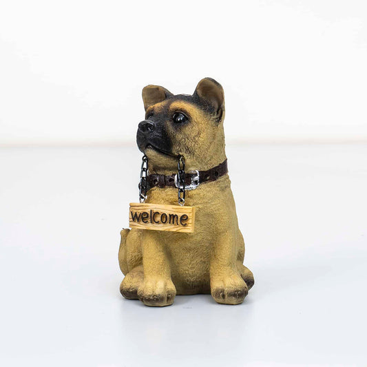 Decoratiune pentru gradina, din rasina, model catel, inaltime 14cm / ZTS 8021