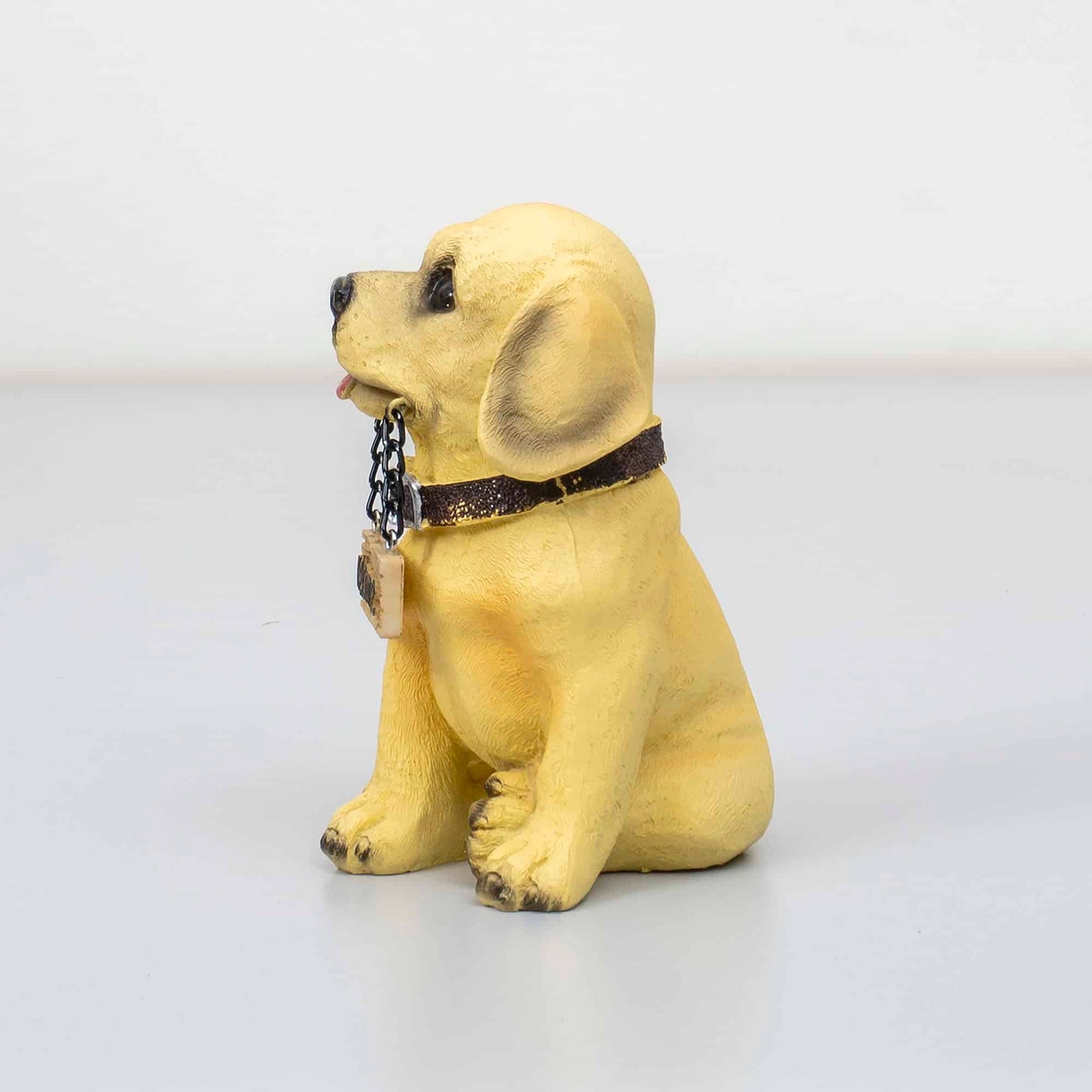 Decoratiune pentru gradina, din rasina, model catel, inaltime 14cm / ZTS 8023