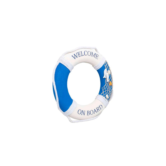 Colac decorativ pentru vapor Welcome, diametru 40cm, albastru / ZTS 8042 - 221.ro