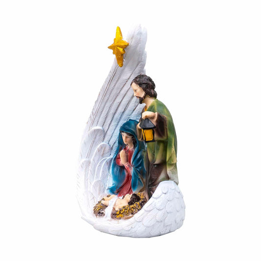 Statueta decorativa din rasina cu Famila Sfanta, inaltime 25cm / ZTS 8048 - 221.ro