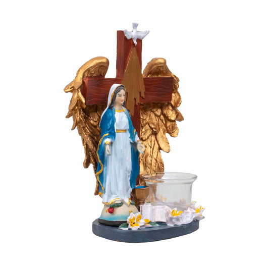 Candela din rasina cu Maica Domnului, inaltime 22cm / ZTS 8049 - 221.ro