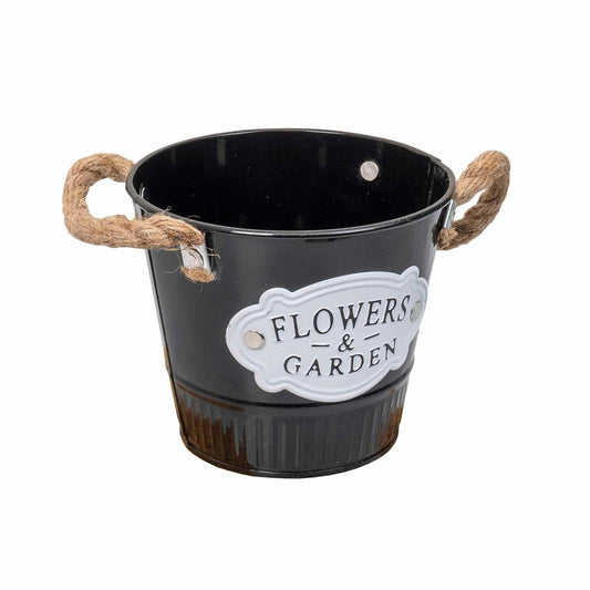 Ghiveci model galetusa pentru buchete, 14x12cm, negru Z-TOOLS / ZTS 8066 - 221.ro