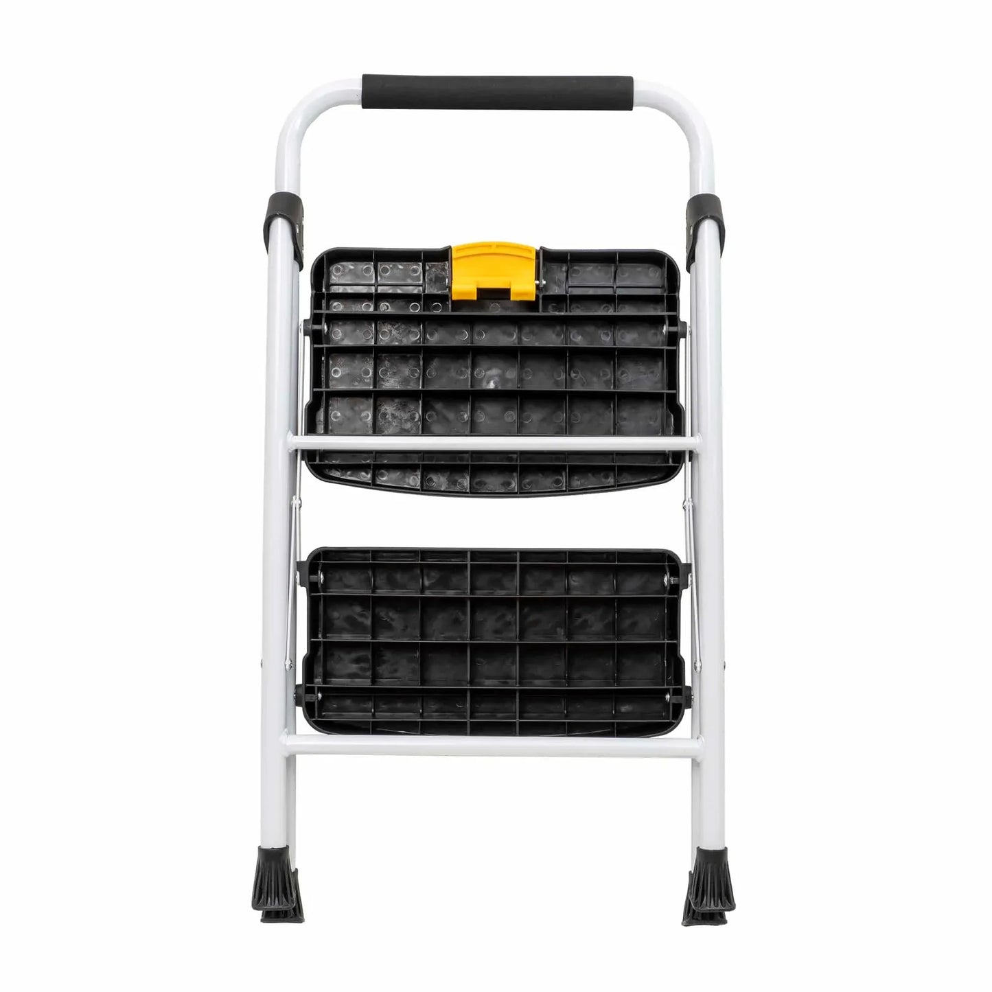 Scara metalica cu 2 trepte late, pliabila alb Z-TOOLS / ZTS 8090 - 221.ro