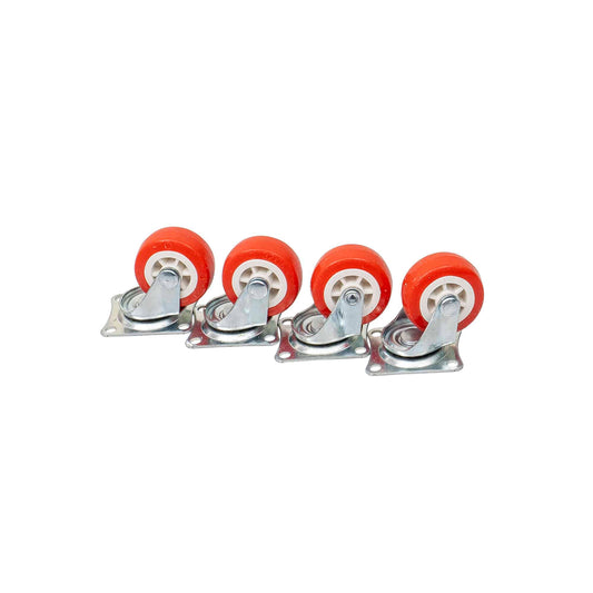 Set 4 roti pivotante, rola de cauciuc, 1.25 inchi, Z-TOOLS / ZTS 8137 - 221.ro