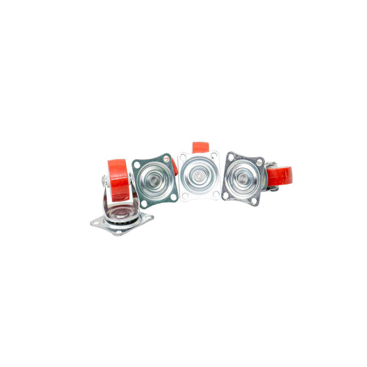 Set 4 roti pivotante, rola de cauciuc, 1.5 inchi, Z-TOOLS / ZTS 8138 - 221.ro