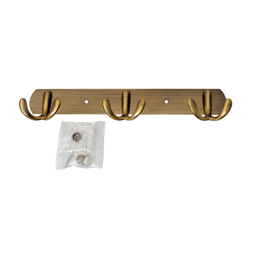 Cuier metalic cu 3 agatarori, lungime 24.5cm, auriu Z-TOOLS / ZTS 8140