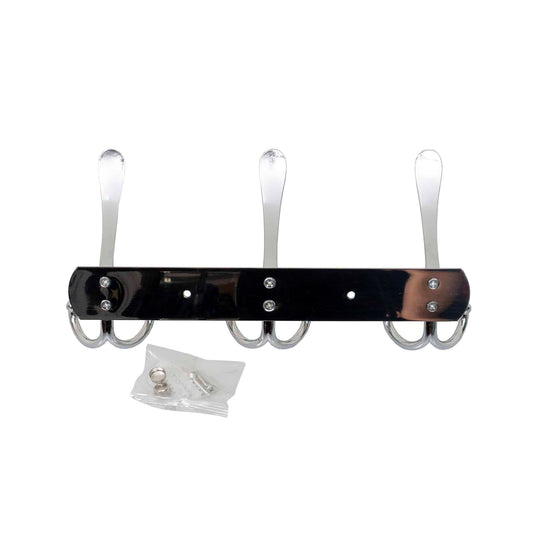 Cuier metalic cu 3 agatarori, lungime 24.5cm, inox Z-TOOLS / ZTS 8143