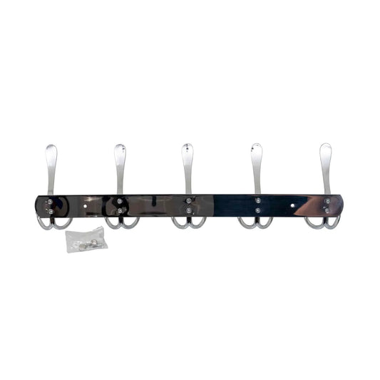 Cuier metalic cu 5 agatarori, lungime 44.5cm, inox Z-TOOLS / ZTS 8145 - 221.ro