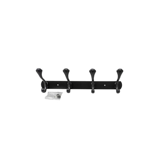 Cuier metalic cu 4 agatarori, lungime 34.5cm, negru Z-TOOLS / ZTS 8147 - 221.ro
