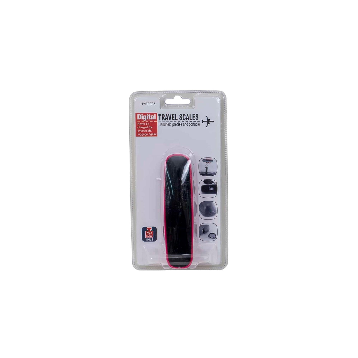 Cantar digital pentru bagaje, maxim 50kg, negru/roz, Z-TOOLS / ZTS 8166 - 221.ro
