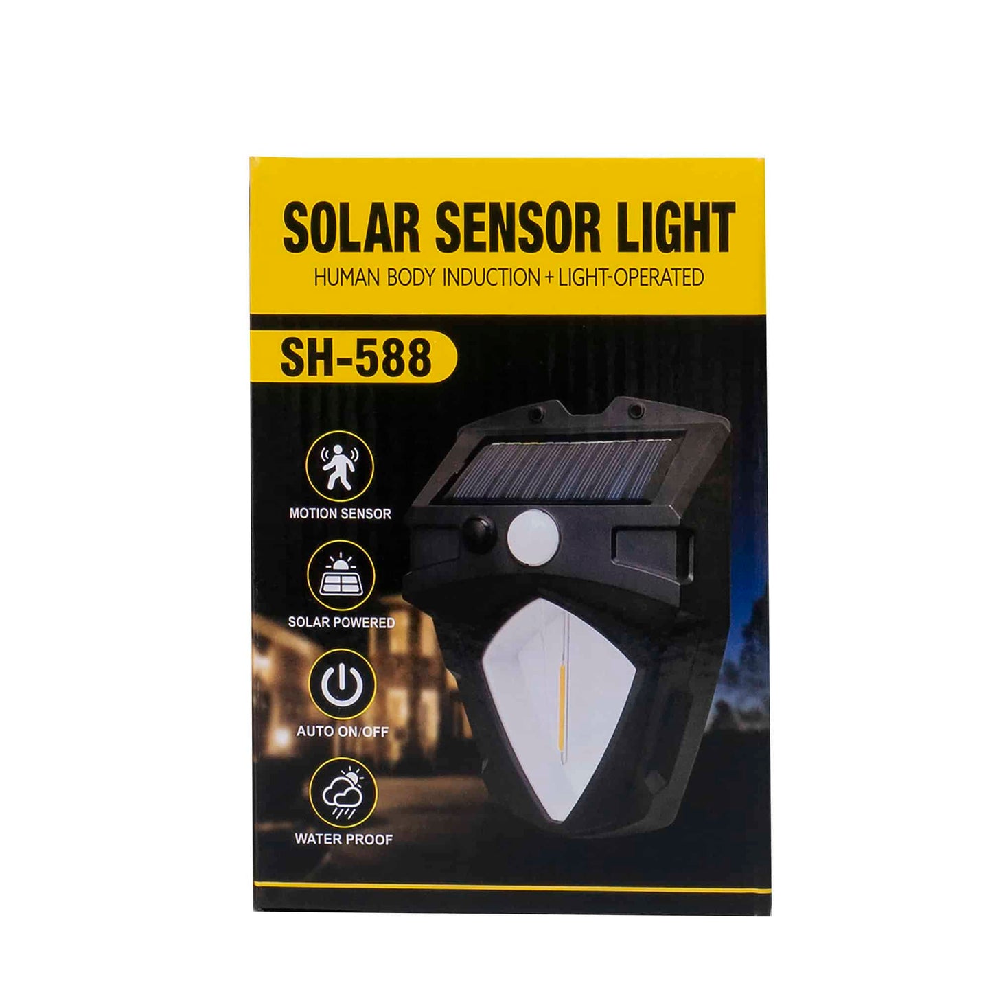 Lampa solara de perete, LED, senzor de miscare, 3 moduri de lumina SH-588 / ZTS 8195