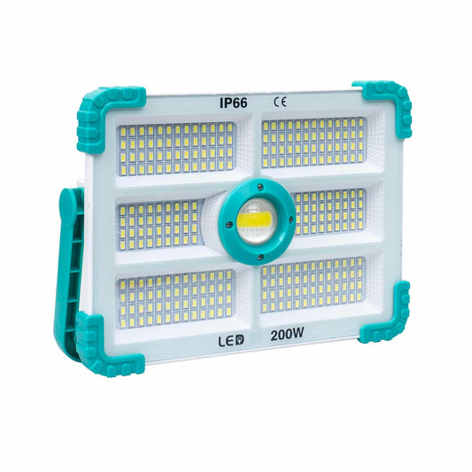 Proiector led cu incarcare solara si USB, 200W, 280 leduri, panou incorporabil / ZTS 8212 - 221.ro