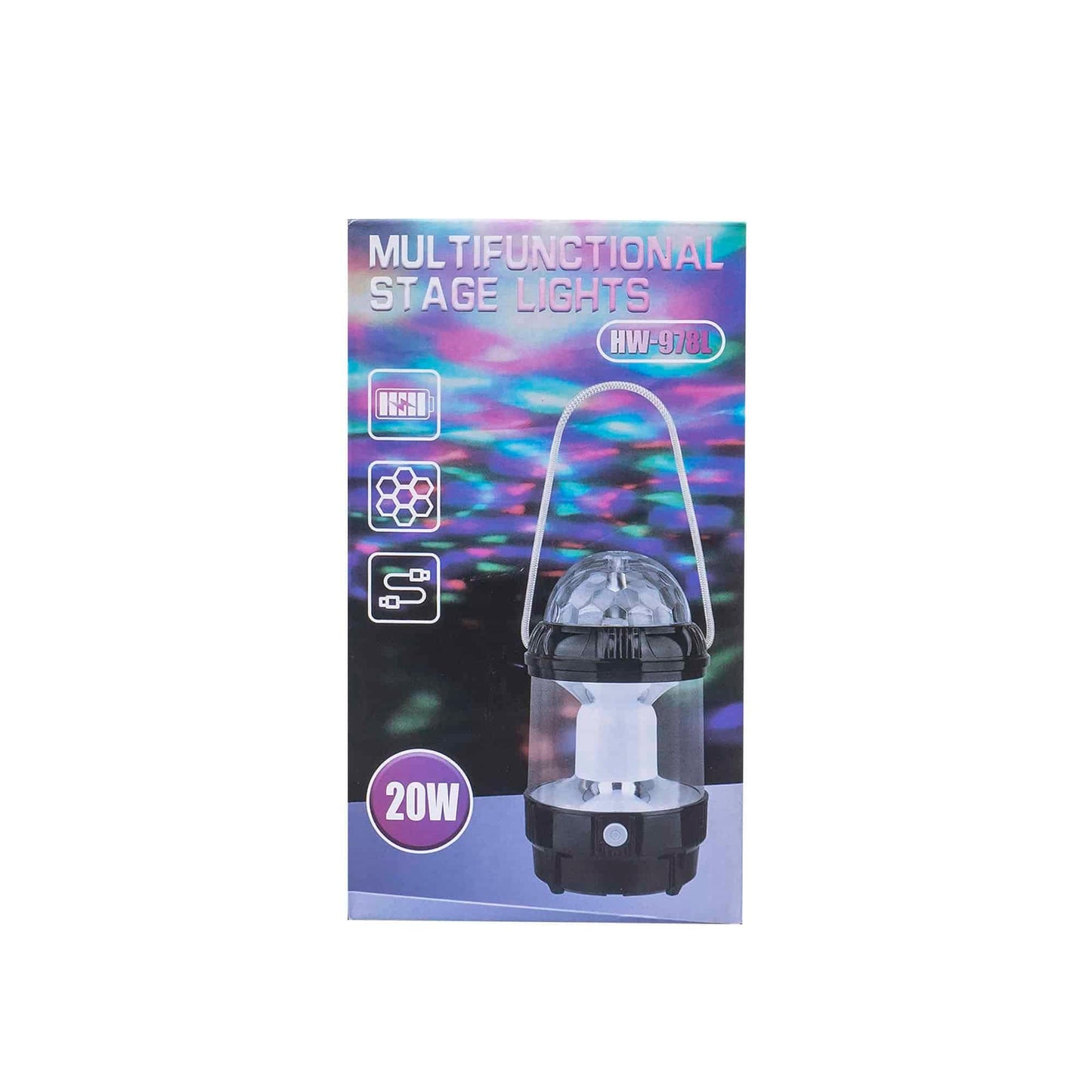 Felinar, 2 moduri de intensitate a luminii, putere 20W, negru / ZTS 8216 - 221.ro