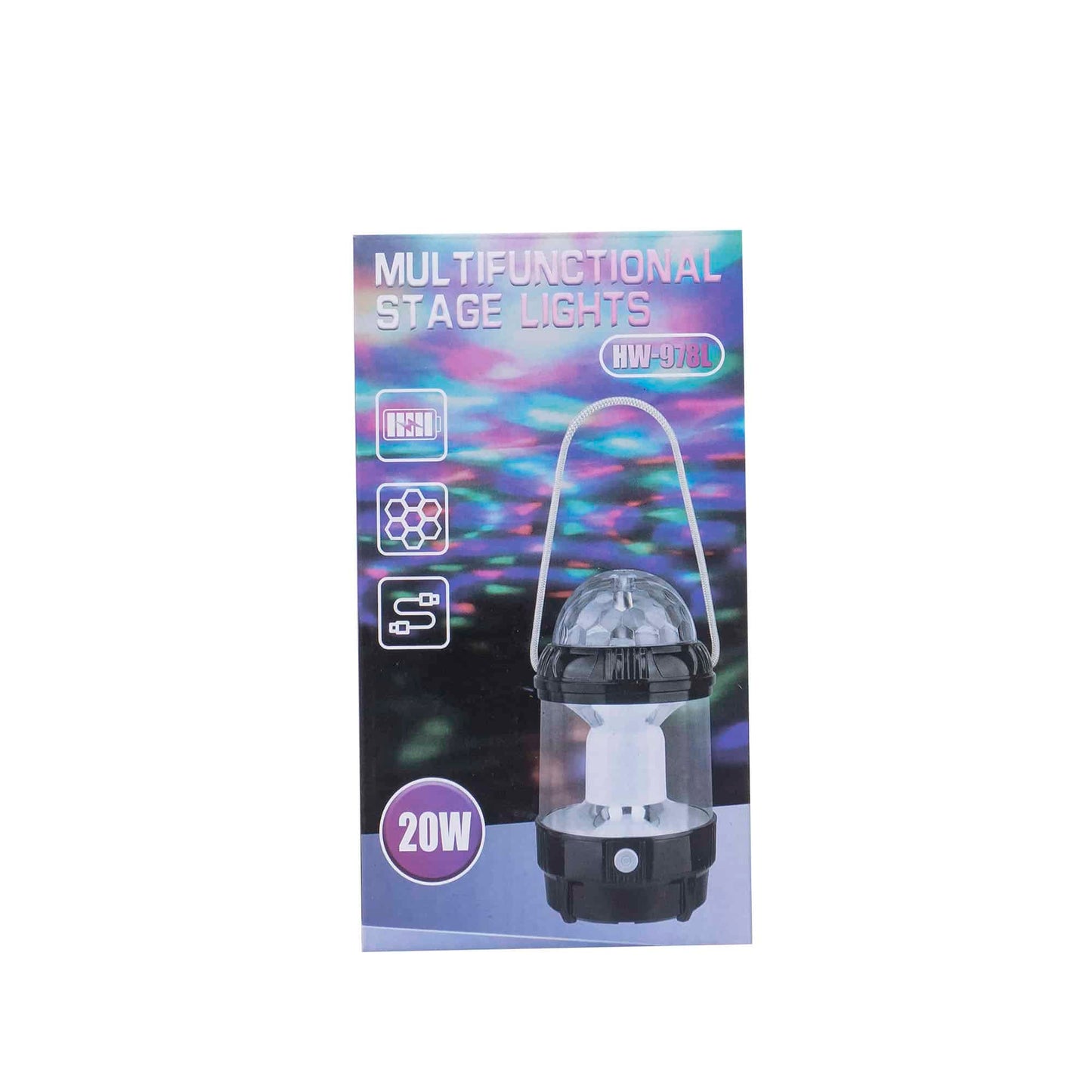 Felinar, 2 moduri de intensitate a luminii, putere 20W, negru / ZTS 8217