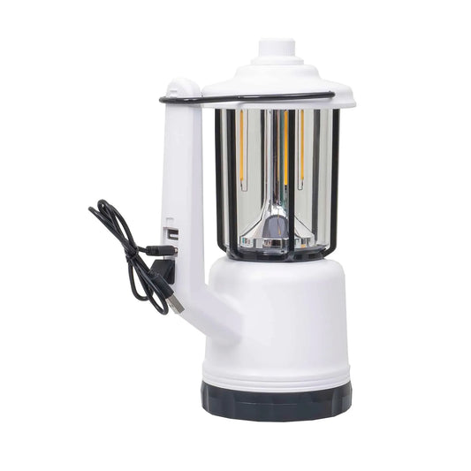 Lanterna si felinar, 2 in 1 Z-TOOLS, 6 tipuri de lumina, USB, LL-828, alb / ZTS 8219 - 221.ro