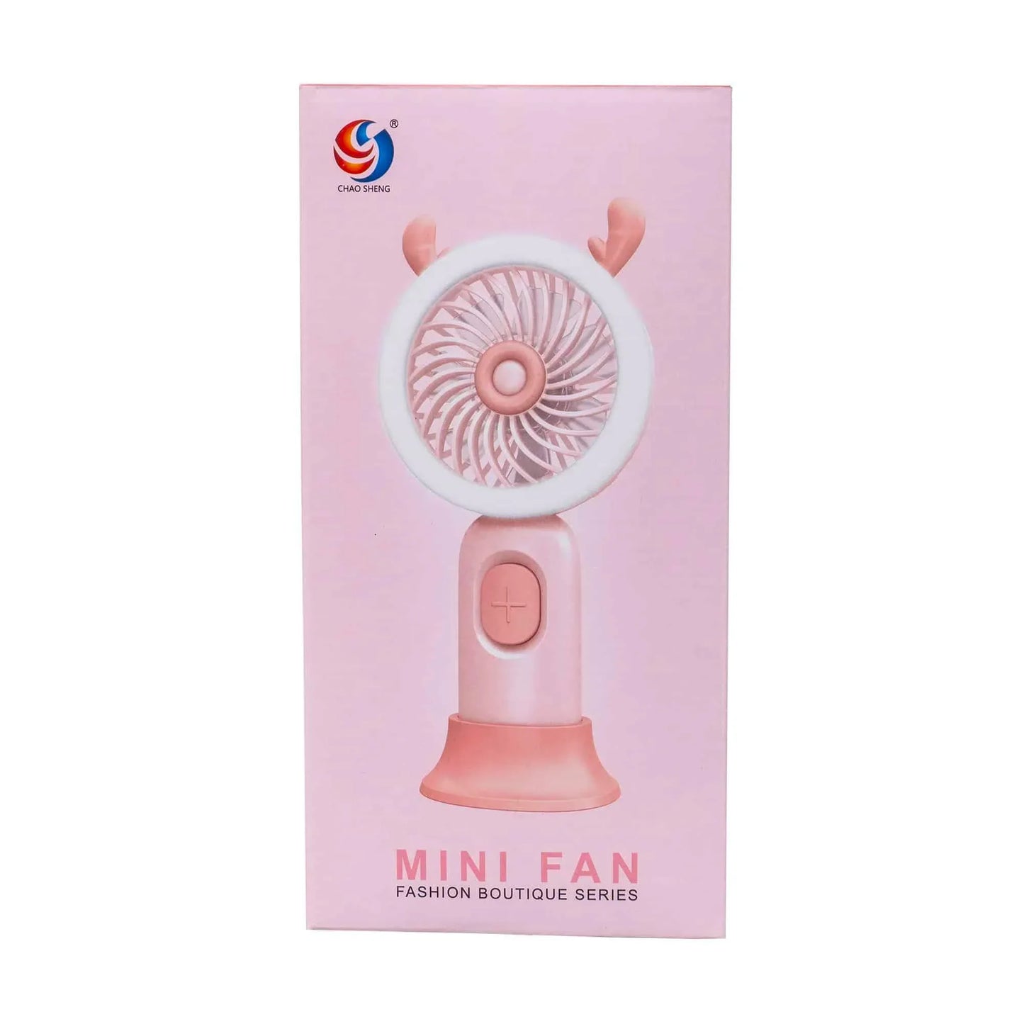 Ventilator de mana, alimentare USB, 3.7w, 3 viteze si suport, verde / ZTS 8241 - 221.ro