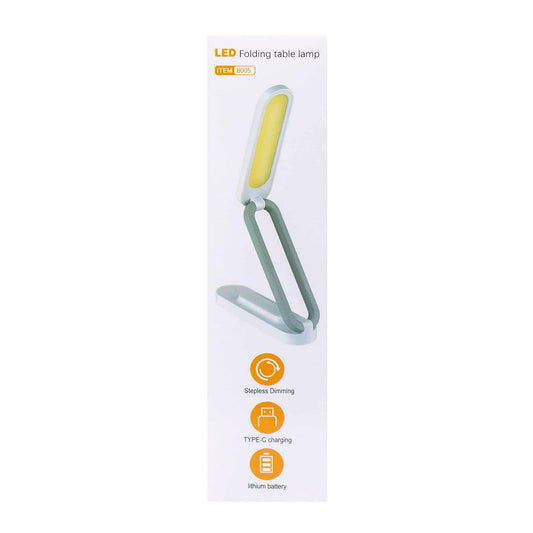 Lampa pentru birou, pliabila si portabila, 3 tipuri de lumina, putere 3W, touch, USB, bleu / ZTS 8245 - 221.ro