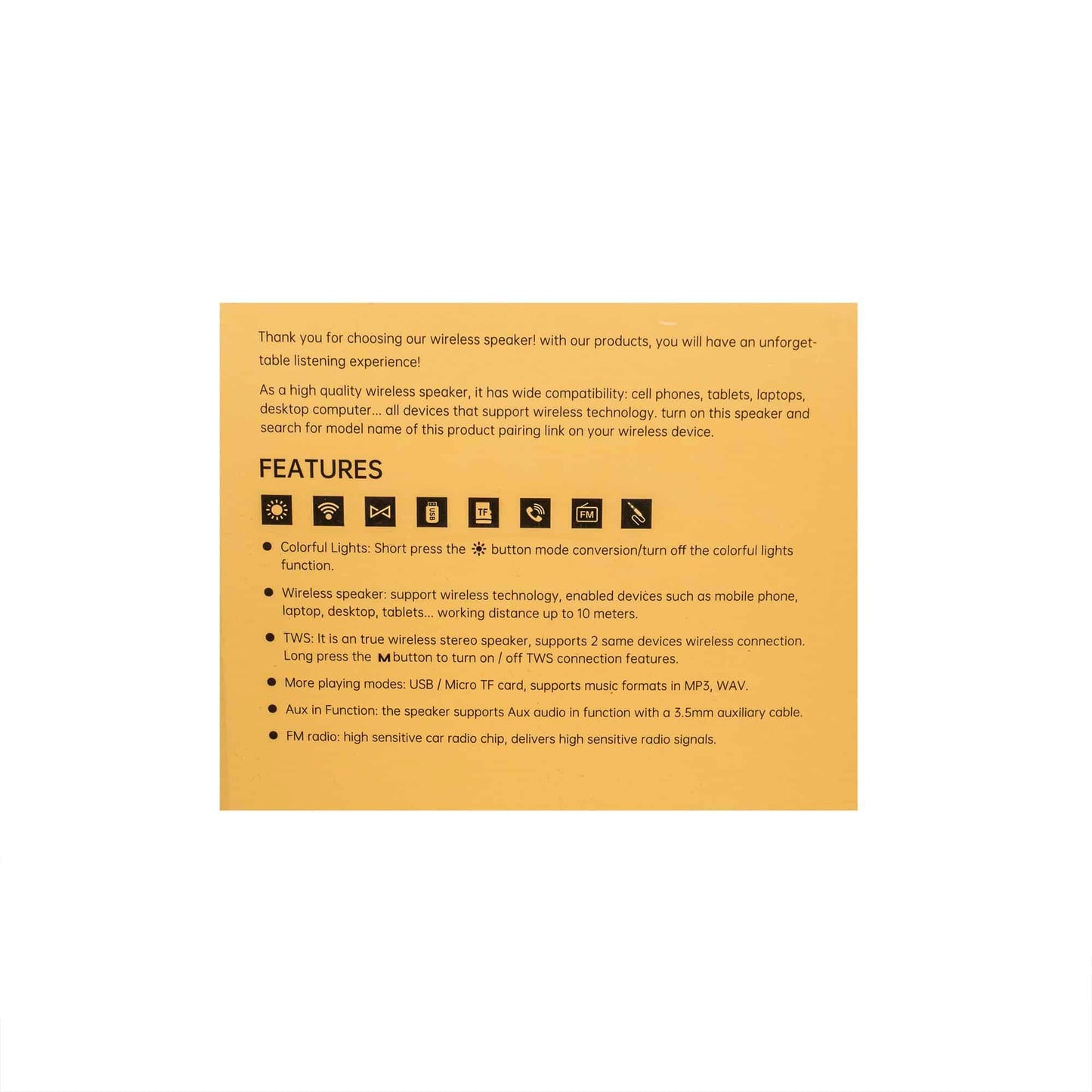 Boxă portabilă, formă dreptunghiulară, sunet dinamic, Z-TOOLS / ZTS8262