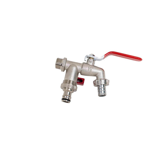 Robinet dublu, cromat 1/2" Z-TOOLS / ZTS 8391 - 221.ro