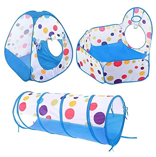 Cort de joaca pentru copii, 3 in 1, albastru Z-TOOLS / ZTS 8461