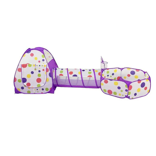 Cort de joaca pentru copii, 3 in 1, mov Z-TOOLS / ZTS 8462 - 221.ro