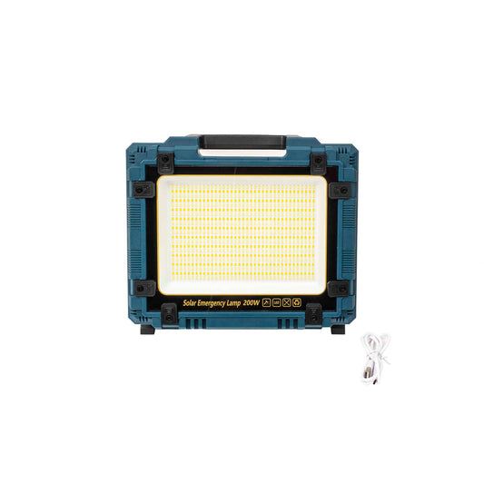 Proiector led cu incarcare solara si USB, 200W, panou incorporabil si detasabil Z-TOOLS / ZTS 8672
