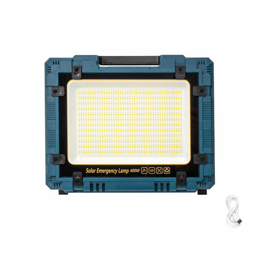 Proiector led cu incarcare solara si USB, 400W, panou incorporabil si detasabil Z-TOOLS / ZTS 8673 - 221.ro