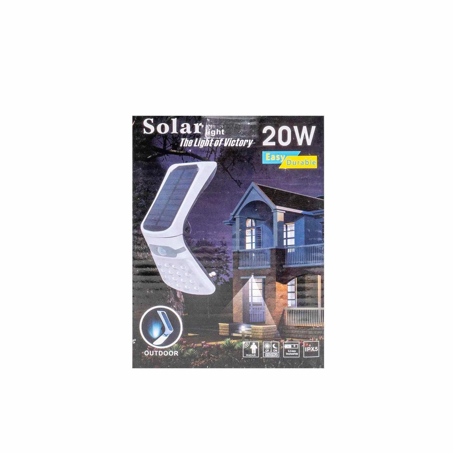 Lampa solara de perete, putere 20W, senzor de miscare, conic, alb Z-TOOLS / ZTS 8682 - 221.ro